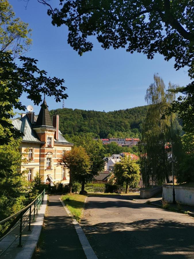 Ubytovani Ester - Utulny Byt V Lazenskem Centru Karlovych Varu Se Zahradkou Apartment การ์โลวีวารี ภายนอก รูปภาพ